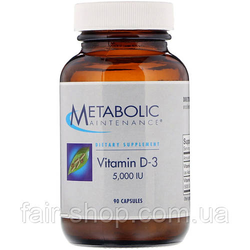 Купить Витамин D-3 Metabolic Maintenance, Витамин D-3, 5,000 МЕ, 90 ...