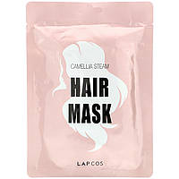 Корейское средство для ухода за волосами Lapcos, Hair Mask, Camellia Steam, 1 Mask, 1.18 fl oz (35 ml) -