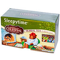 Лечебные чаи Celestial Seasonings, Велнес-чай Sleepytime Extra, без кофеина, 20 чайных пакетиков, 1,2 унции Лечебные чаи, Лечебные чаи Celestial Seasonings, Травяной чай «Время для сна», Без кофеина, 20 чайных пакетиков, Лечебные чаи Celestial Seasonings,