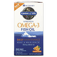 Рыбий жир Омега-3 Minami Nutrition, Сверхкритический, Omega-3 Fish Oil, 850 мг, апельсиновый вкус, 120 гелевых