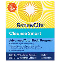 Препарат для детоксикации Renew Life, Advanced Cleanse Smart, 2 флакона, по 60 растительных капсул в каждом -