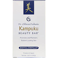 Мило для обличчя Dr. Ohhira's, Essential Formulas Inc., Пробіотик, Kampuku Beauty Bar, 2,82 унції (80 г), оригінал. Доставка від