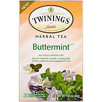Травяной чай Twinings, Травяной чай, мятный леденец, не содержит кофеин, 20 чайных пакетиков, 1.41 унции (40