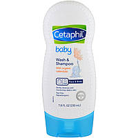 Гель для душа Cetaphil, Baby, средство для купания и мытья волос с календулой органического происхождения, 230