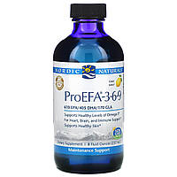 Комбинация Omega-3-6-9 Nordic Naturals, ProEFA 3-6-9, Lemon , 8 fl oz (237 ml) - Оригинал