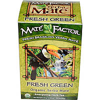 Чай мате Mate Factor, Органический Yerba Mate, свежий зеленый чай 24 чайных пакетиков, 2.96 унции (84 г) -