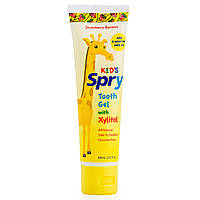 Детская зубная паста Xlear, Kid's Spry, зубной гель с ксилитом, клубника банан, 60 мл, (2,0 жидкой унции) -
