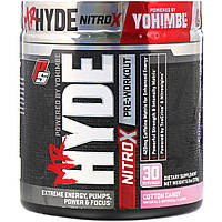 Стимулятор ProSupps, Mr. Hyde, Nitro X, предтренировочный комплекс со вкусом мороженого из голубой малины, Стимулятор ProSupps, Mr. Hyde, Nitro X, предтренировочный комплекс со вкусом сладкой ваты, 228 г (8 унций), Стимулятор ProSupps, Mr. Hyde, Nitro X,