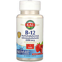 Витамин B12 KAL, ActivMelt, витамин B-12 (в виде метилкобаламина и аденосилкобаламина), с ягодным