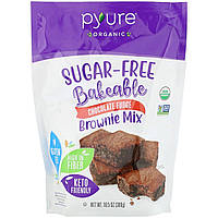 Смесь для приготовления брауни Pyure, Organic Bakeable, Sugar-Free Brownie Mix, Chocolate Fudge, 10.5 oz (300