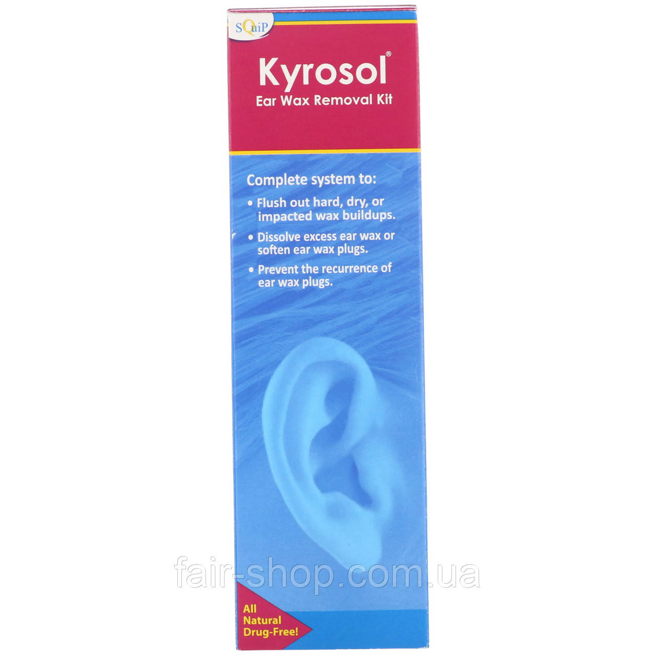 Ушные капли Squip, Kyrosol, набор для удаления ушной серы, комплект из ...