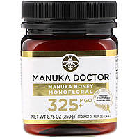 Мед Manuka Doctor, Manuka Honey Monofloral, MGO 325+, 8.75 oz (250 g) - Оригинал