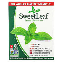 Мед Wisdom Natural, SweetLeaf, природный заменитель сахара стевия, 70 пакетов - Оригинал