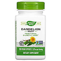 Корень одуванчика Nature's Way, Dandelion Root, 1,575 mg, 100 Vegan Capsules - Оригинал