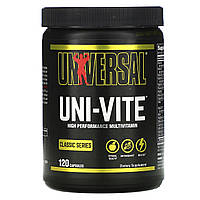 Спортивные мультивитамины Universal Nutrition, Uni-Vite, 120 капсул - Оригинал