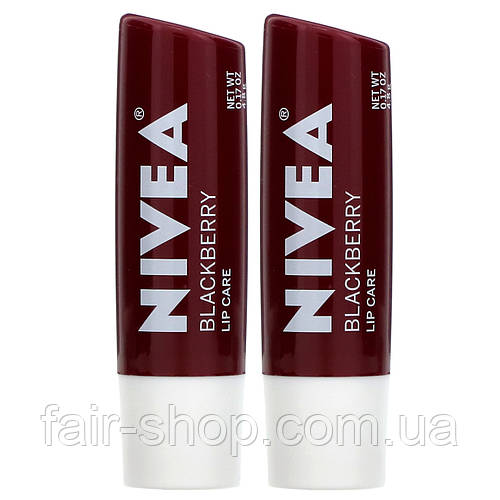 Гигиеническая помада с оттенком Nivea, Tinted Lip Care, Blackberry, 2 ...
