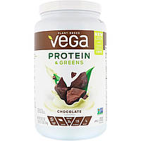 Растительный протеин Vega, Белок и зелень, со вкусом шоколада, 814 г (1,8 фунта) - Оригинал