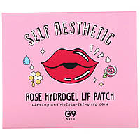 Корейское средство для ухода за губами G9skin, Self Aesthetic, Rose Hydrogel Lip Patch, 5 Patches, 0.10 oz (3