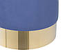 Оксамитовий пуф Синій SOPHIA, фото 4