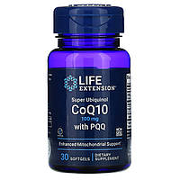 Коэнзим Q10 Life Extension, Super Ubiquinol CoQ10 with PQQ, 100 mg, 30 Softgels - Оригинал