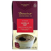 Трав'яний замінник кави Teeccino, Roasted Herbal Tea, Vanilla Nut, Caffeine Free, 25 Tea Bags, 5.3 oz (150 g), оригінал. Доставка