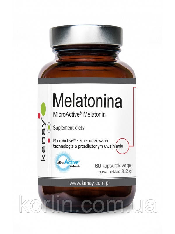 Мелатонін 60 кап KenayAG Melatonin MicroActive Доставка з ЄС