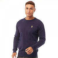 Джемпер LUKE 1977 Gerard Three Neck Knit Navy Navy, оригінал. Доставка з США/ЄС протягом 14 днів