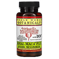 Мака Whole World Botanicals, Royal Maca® Plus For Women, премиальная мака для женщин, 500 мг, 90