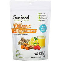 Куркума Sunfood, Superfoods, Organic Turmeric & Mushrooms, 6.8 oz (192 g) (Discontinued Item), оригінал. Доставка від 14 днів