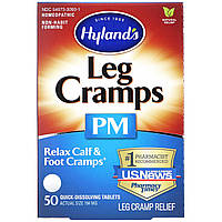 Формула облегчения боли Hyland's, Leg Cramps PM, 50 быстрорастворимых таблеток - Оригинал