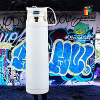 Термос металевий білий з чашкою (500 мл) + друк фото/лого/ картинка/ напис