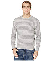 Светр J.Crew Cotton-Cashmere Piqu&#233; Line Stripe neck Stripe Heather Flannel, оригінал. Доставка від 14 днів