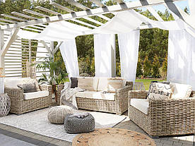 4-місний садовий диван з ротанга Natural ARDEA