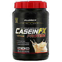 Казеиновый протеин ALLMAX Nutrition, CaseinFX, 100%-ный казеиновый мицеллярный протеин, ваниль, 907 г -