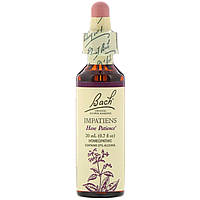 Гомеопатичний препарат Bach, Original Flower Remedies, Impatiens, 0.7 fl oz (20 ml), оригінал. Доставка від 14 днів