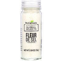 Соль McCormick Gourmet Global Selects, Fleur De Sel From Guerande, 2.64 oz (74 g) - Оригинал