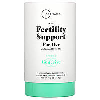 Препарат для беременных Premama, Fertility Support for Her, Unflavored Drink Mix, 28 Packets, 2.2 oz (62 g) -