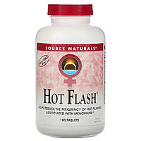 Женское гормональное средство Source Naturals, Hot Flash, 180 таблеток - Оригинал