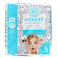 Одноразовые подгузники The Honest Company, Honest Diapers, Size 5, 27+ Pounds, Pandas, 20 Diapers - Оригинал
