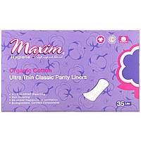 Гигиенические прокладки Maxim Hygiene Products, Organic Cotton Ultra Thin Classic Panty Liners, Lite, 35 Count