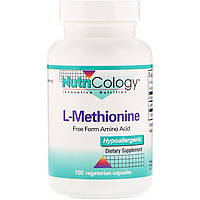 L-метионин Nutricology, L-метионин, 100 растительных капсул - Оригинал