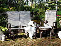 Садовое кресло-качалка коричневый BORGIO