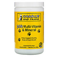 Вітаміни для собак Charlie and Frank, Dog Multi-Vitamin & Mineral, Supports Fresh Breath, 60 Soft Chews, 6.3 oz (180 g), оригінал.