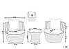 PE Rattan Garden Bistro Set Сірий CAPRI, фото 11