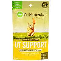 Витамины для кошек Pet Naturals of Vermont, УТ-поддержка с клюквой и D-маннозой, для кошек, 60 жевательных