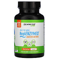 Фермент Zenwise Health, Daily Pre-Meal, ReplENZYMES, Digestive Enzymes, 125 Vegetarian Capsules - Оригинал