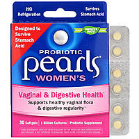 Лактобациллы Nature's Way, Probiotic Pearls Women's, Vaginal & Digestive Health, 30 Softgels - Оригинал