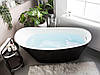 Отдельностоящая ванна 1700 x 730 мм Чорний BUENAVISTA, фото 4