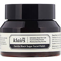 Скраб Dear, Klairs, Мягкое отшелушивающее средство для лица с черным сахаром, 3,8 унц. (110 г) - Оригинал
