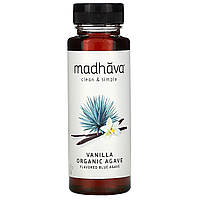 Madhava Natural Sweeteners, Органическая агава, ваниль, 333 г (11,75 унций) - Оригинал
